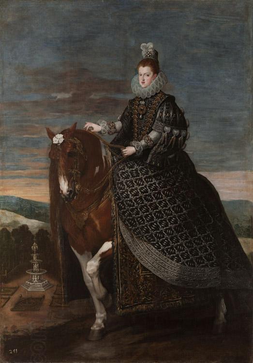 Diego Velazquez Queen Margarita on Horseback (df01) oil painting picture